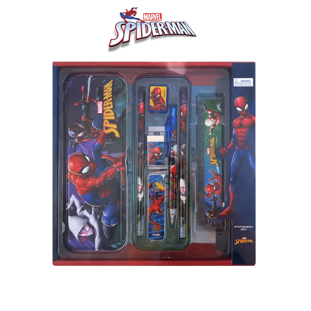 New! Marvel Spiderman Spider-man Box Stationery Set / Set Alat Tulis ...