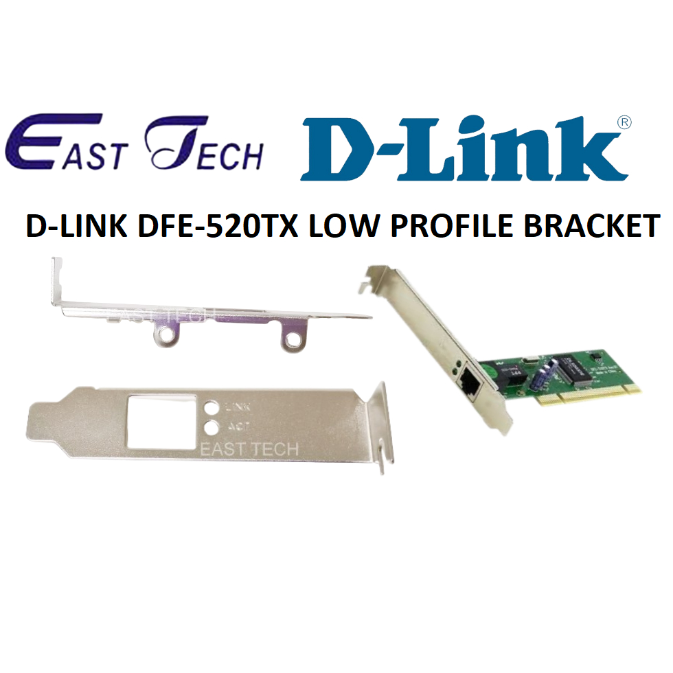 D-Link DFE-520T / DFE-520TX Fast Ethernet PCI Adapter LOW PROFILE ...