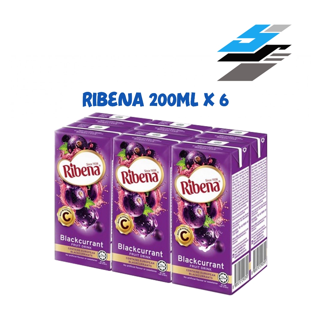 RIBENA Regular pack 200ml x 6pcs | Shopee Singapore