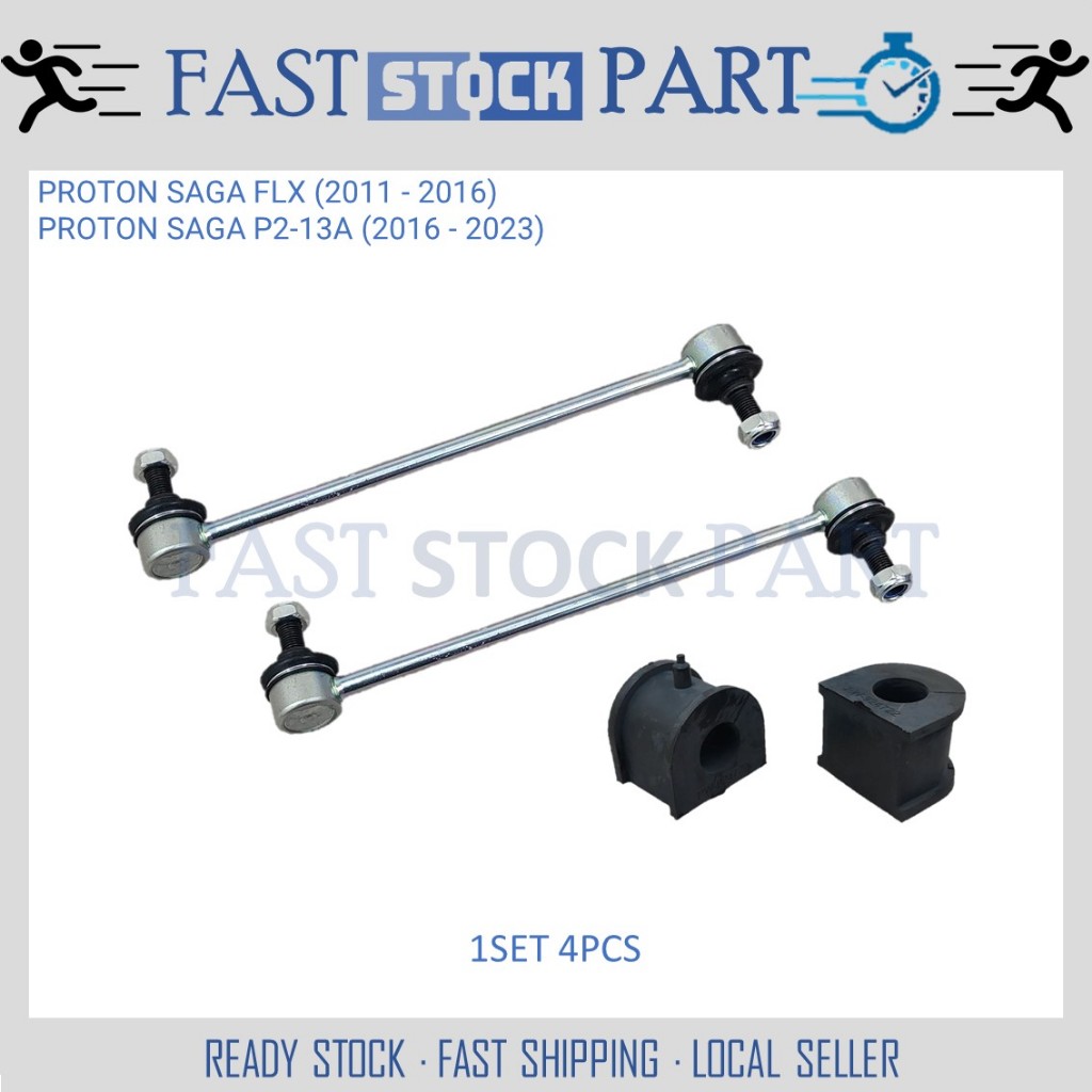 1SET 4PCS FRONT STABILIZER LINK AND BUSH PROTON SAGA FLX (20112016