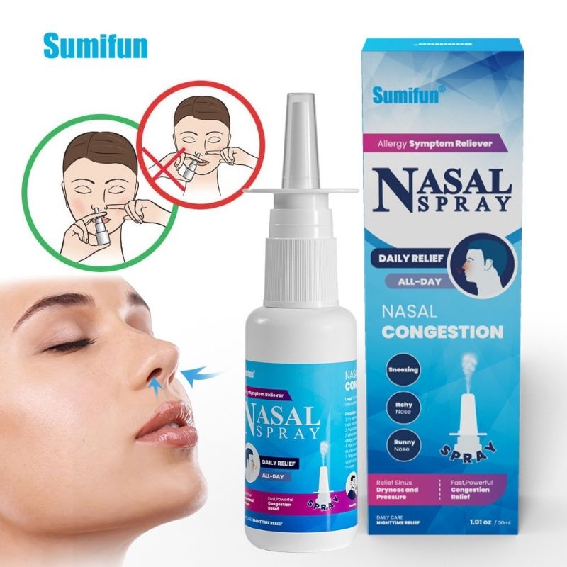 100 Sumifun Nasal Sprays Chronic Rhinitis Sinusitis Spray Treatment