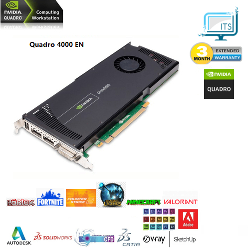 Nvidia Quadro 4000 Enhanced Cooler 2G 256 Bit GDDR5 DVI