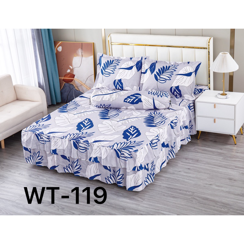 CADAR ROPOL 4 in 1 Fitted Bedsheet Floral Design Queen / 8 inci / 10 ...