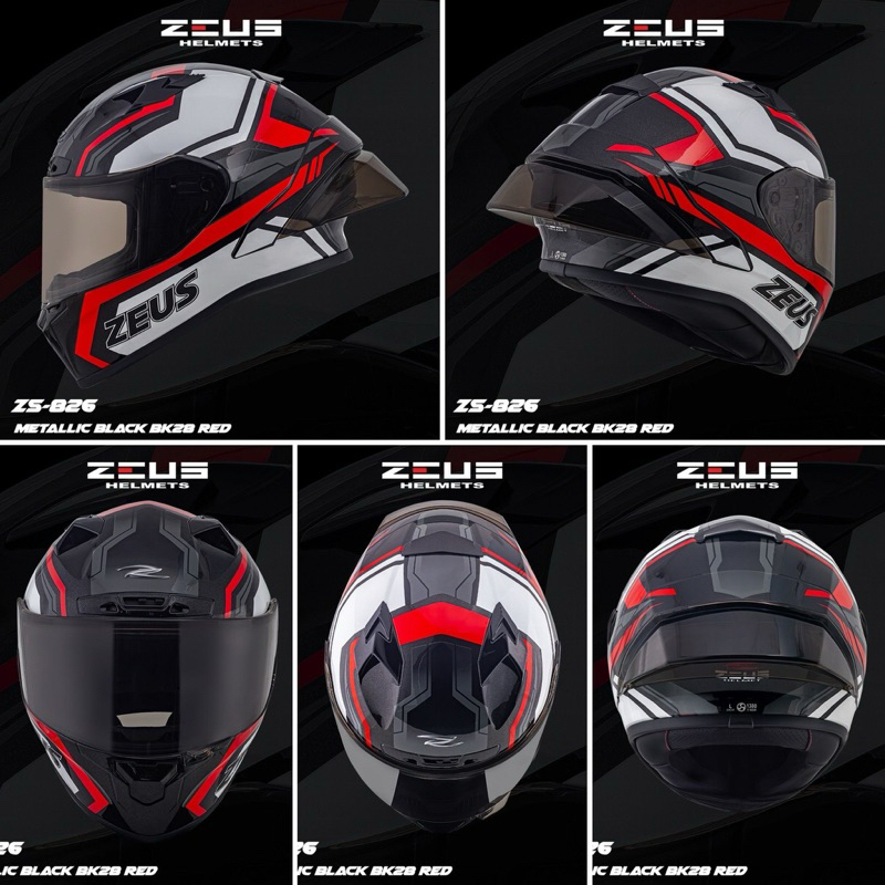 ZEUS ZS-826 Full Face Helmet | Shopee Singapore