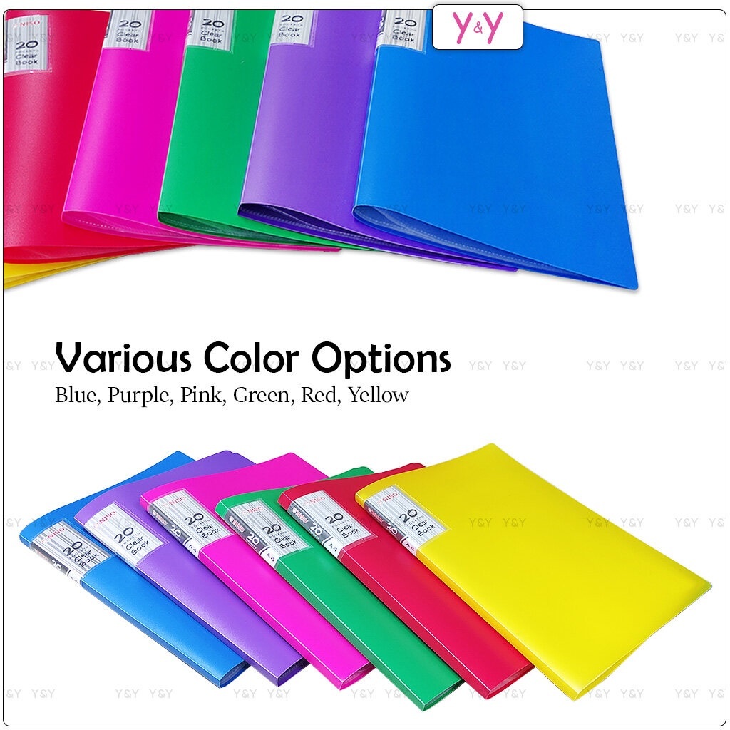 Niso A4 Size Clear Book / A4 Display Presentation Book / A4 Clear ...