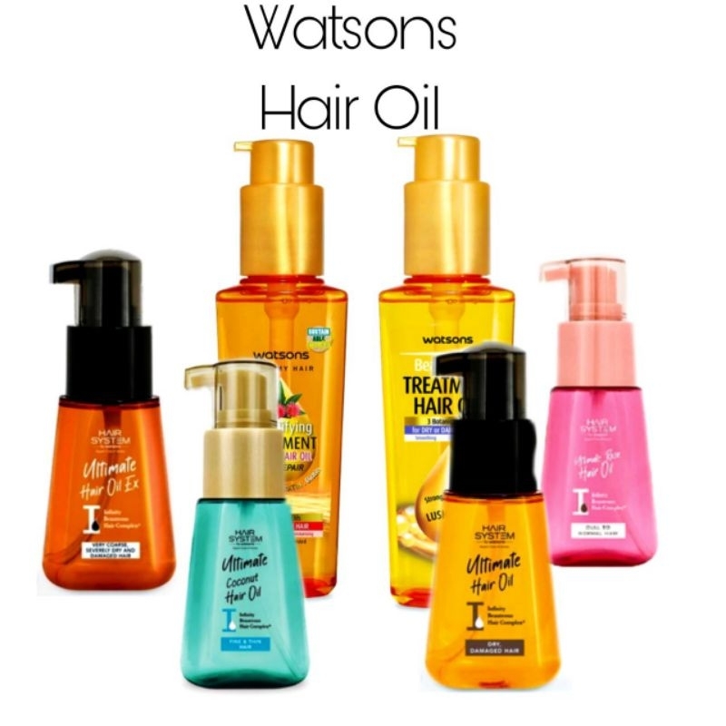 Watson Hair Oil Minyak Rawatan Rambut Gugur Kering Rosak Watsons