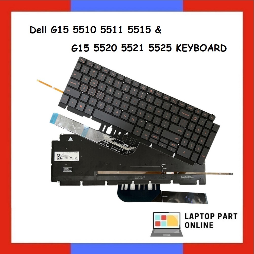 Screen Replacement For Dell G15 5510 5511 5515 5520 5525 15.6" FHD 1920x1080 40 Pin 144Hz LCD Non-Touch Screen Display Panel