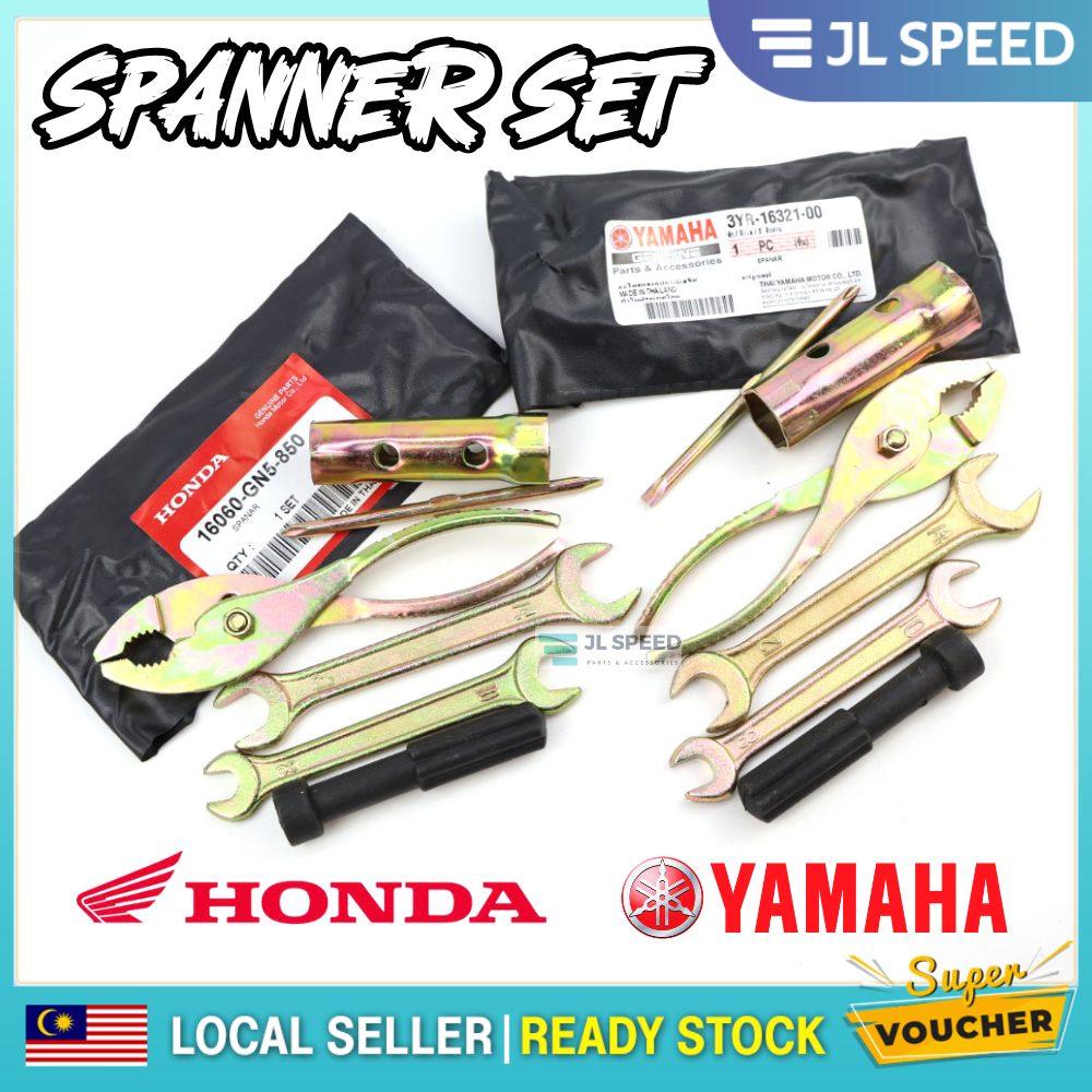 HONDA / YAMAHA MOTORCYCLE EMERGENCY TOOLS KIT SPANNER SPANER SET ALAT