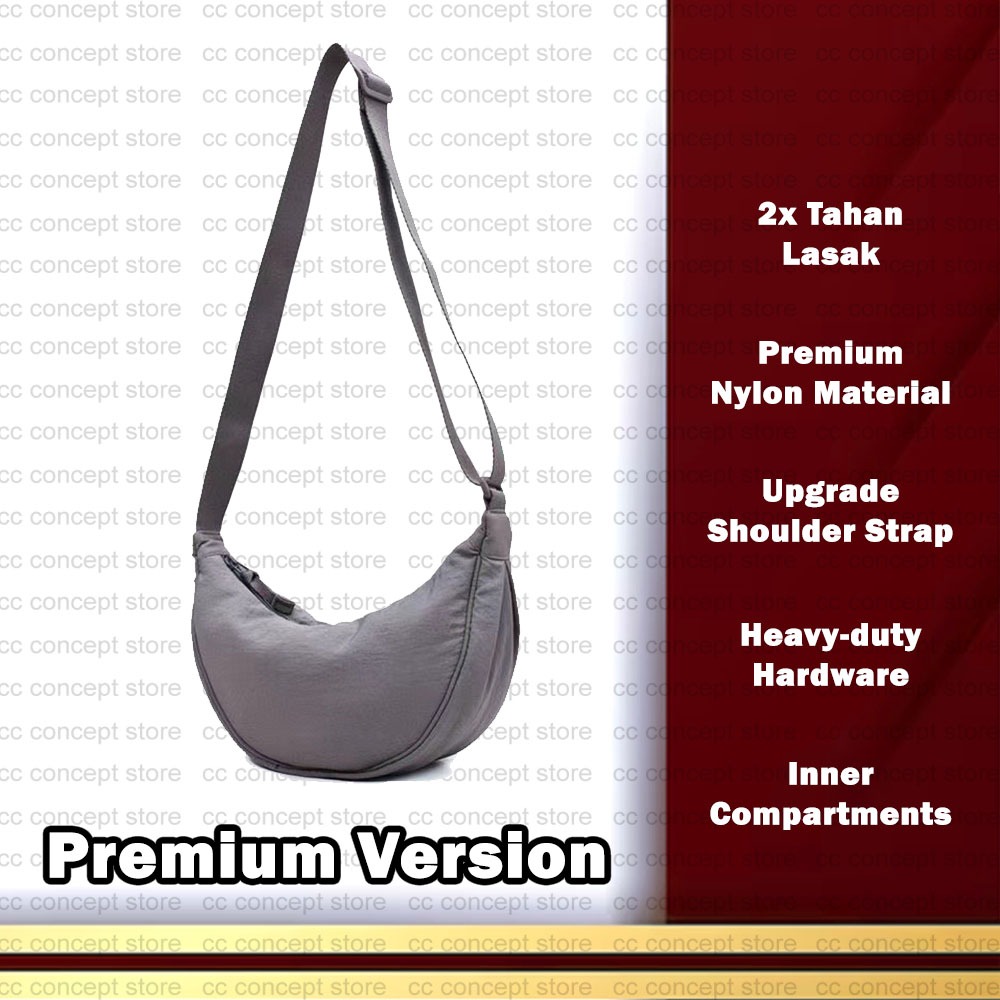 CC CONCEPT New Premium Nylon Sling Bag Crossbody Shoulder Women Men Handbag Tote Bag Beg Silang Wanita Lelaki Viral Shopee Singapore