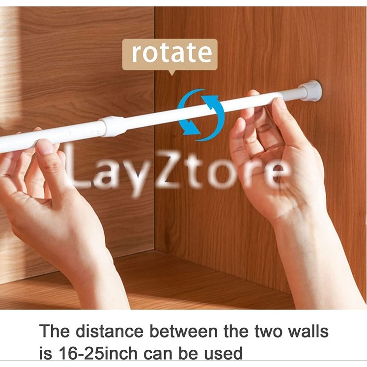 Curtain rod between two walls sale