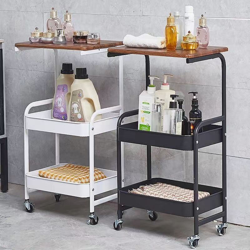 3 Tier Trolley Racks with Wheels Multifunction Storage Shelf Rack for ...
