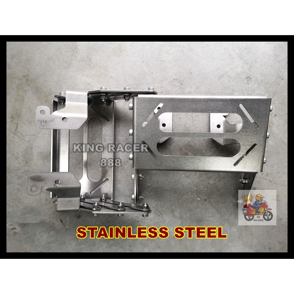 PARAM CNC STAINLESS STEEL MONORACK FOLDABLE Y15ZR LC135 RS150 Y16ZR RSX ...