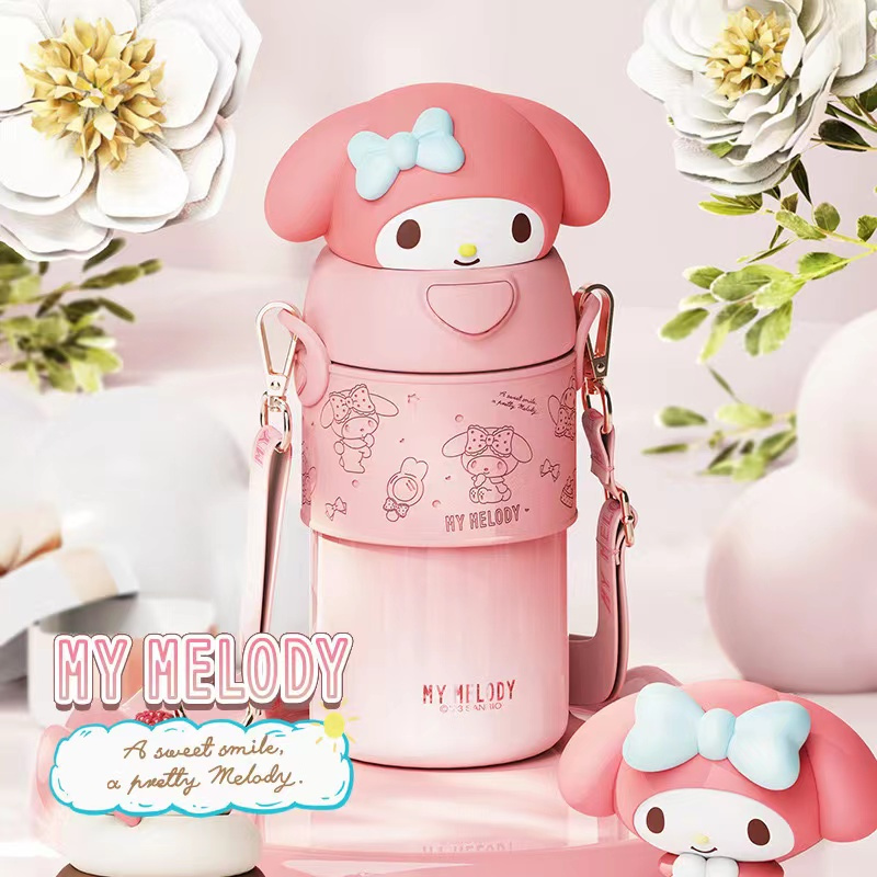 New Sanrio Thermos Cup with Kuromi, My Melody, Hello Kitty