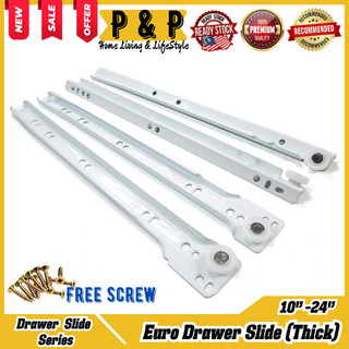 Drawer=1set Heavy Duty Drawer Slide Roller Runner Drawer Roda Rail ...