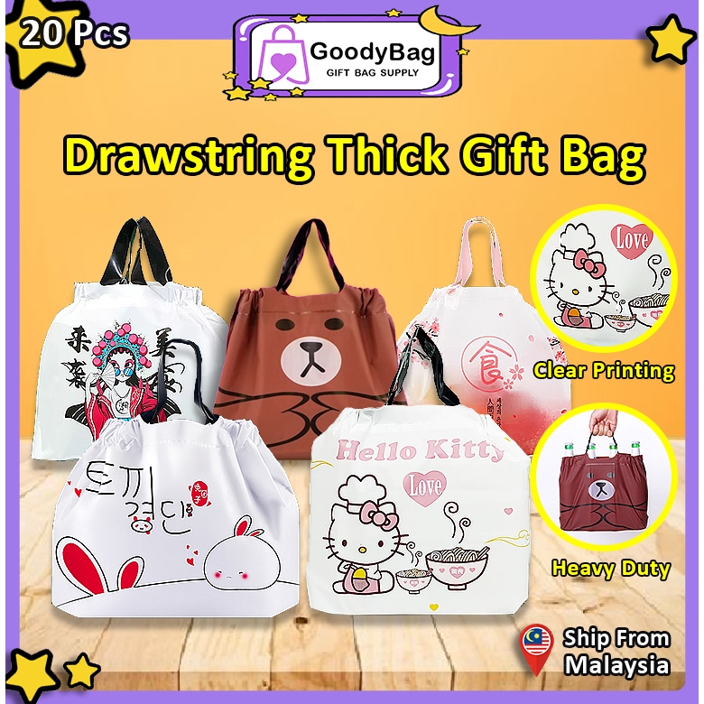 Goodies Bag 20pcs Bag Door (105) Hello Kitty Drawstring New Korean