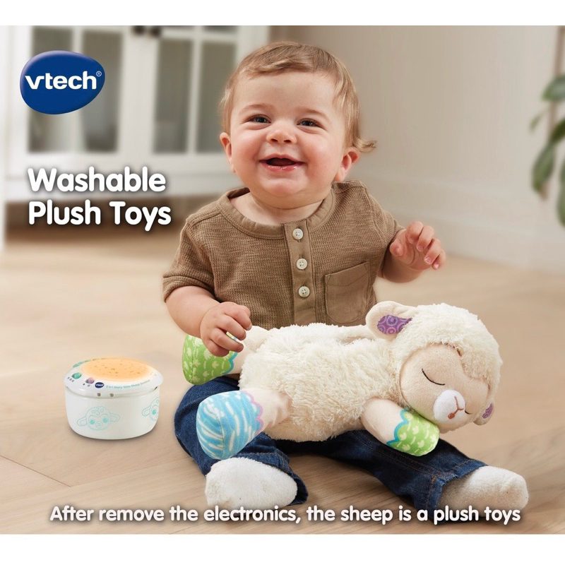 VTech 3 in 1 Starry Skies Sheep Soother with 3 projector disc crying ...