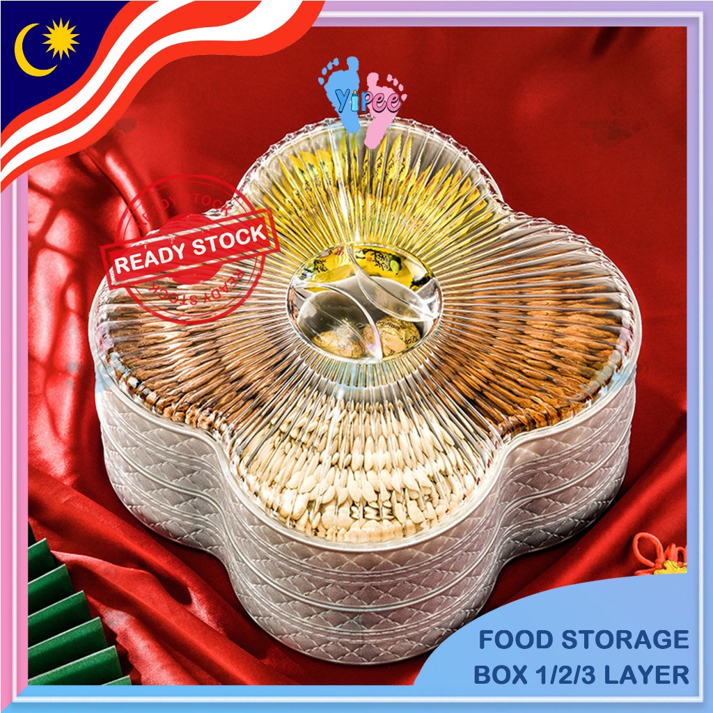 Balang Kuih Raya Storage 1 Layer 2 Layer 3 Layer Luxury Storage Bekas ...