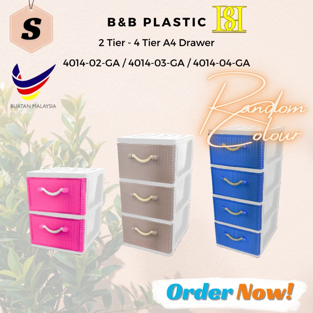 Random Color 4014-02-GA / 4014-03-GA / 4014-04-GA 2 Tier - 4 Tier A4 ...