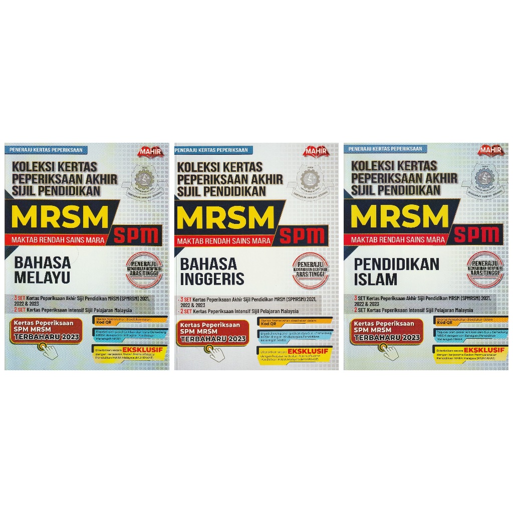 Collection Of SPM Education Licensing Final Examination Paper (MRSM