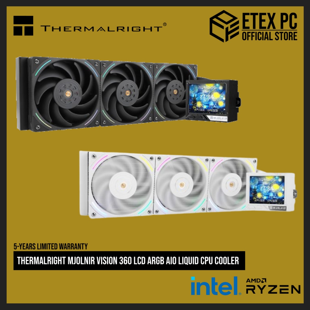 Thermalright MJOLNIR VISION X 360 tản nhiệt làm mát nước Màn hình LCD 3