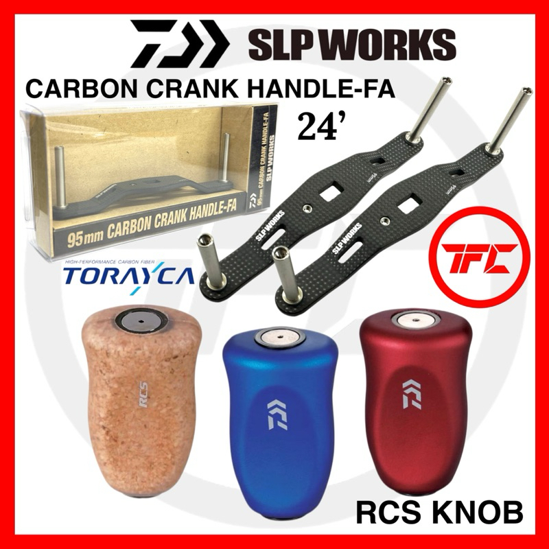 Baitcasting Crank Handle Daiwa SLP Works Carbon Crank Handle