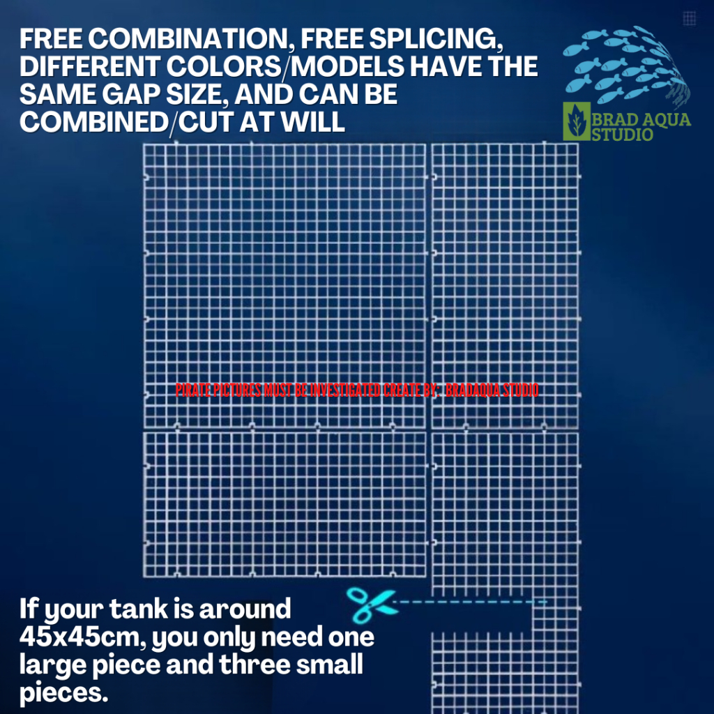 AQUARIUM Divider Trays Plastic Grid Isolate Board Divider Durable ...