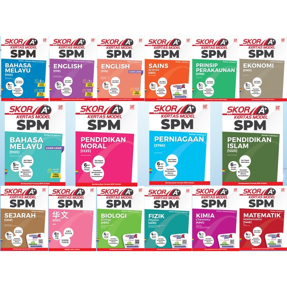 Rainbow Score A+ SPM Paper Model 2024 Shopee Singapore