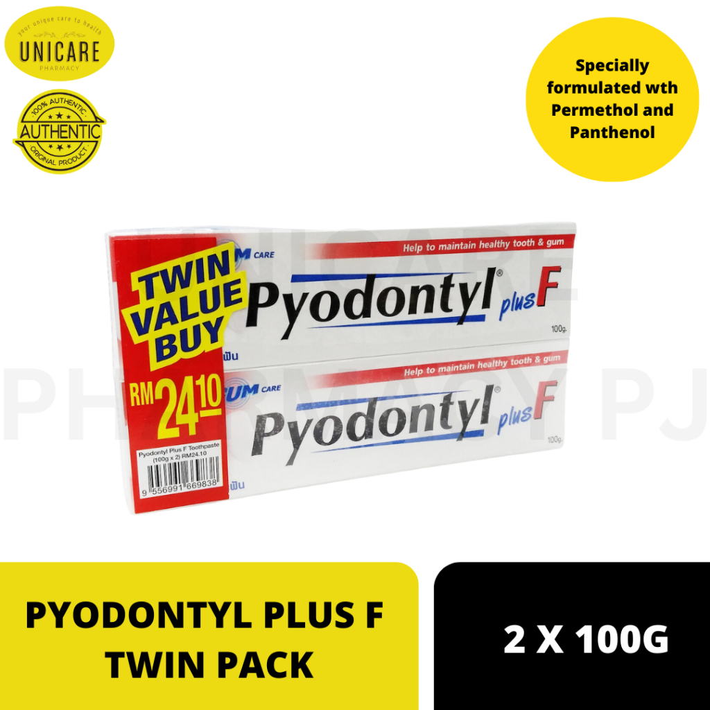 PYODONTYL PLUS F TWIN PACK (2 X 100G) | Shopee Singapore