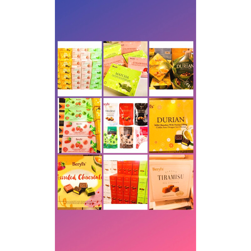 BERYL’S BOX & TIRAMISU COLLECTIONS ALL FLAVOR 60g-200g ️ | Shopee Singapore