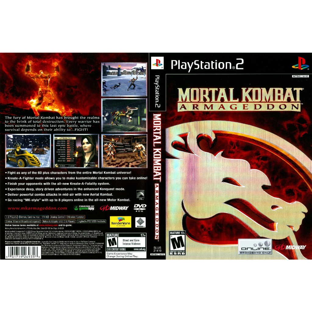 PS2 Games Mortal Kombat - Armageddon | Shopee Singapore