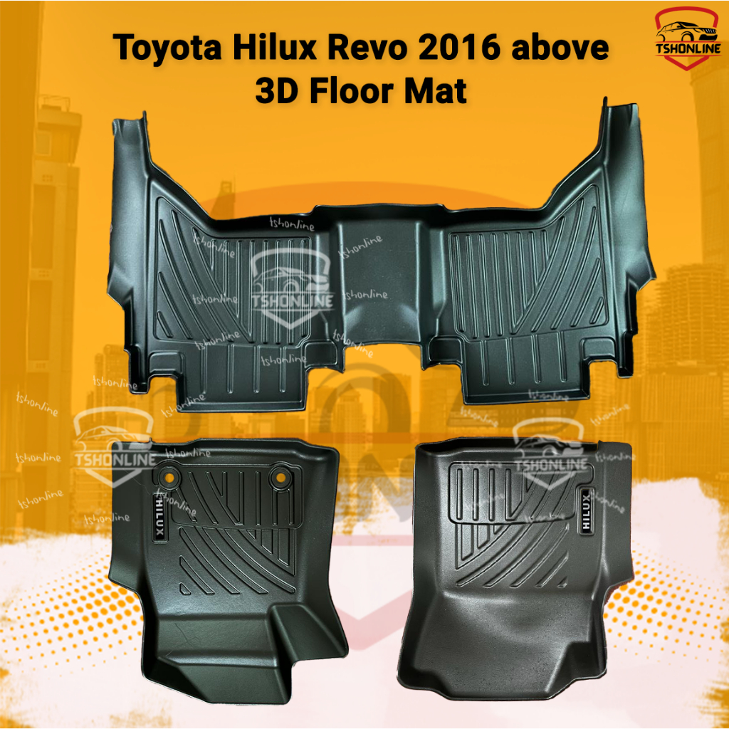 Toyota Hilux Revo 3D Floor Mat with Hilux Emblem/ Hilux Floor Mat