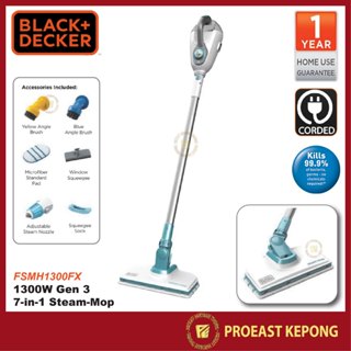 BLACK & DECKER [ FSMH1300FX ] 1300W Gen 3 7-in-1 Steam-Mop / Steam Cleaner  / Floor Cleaner