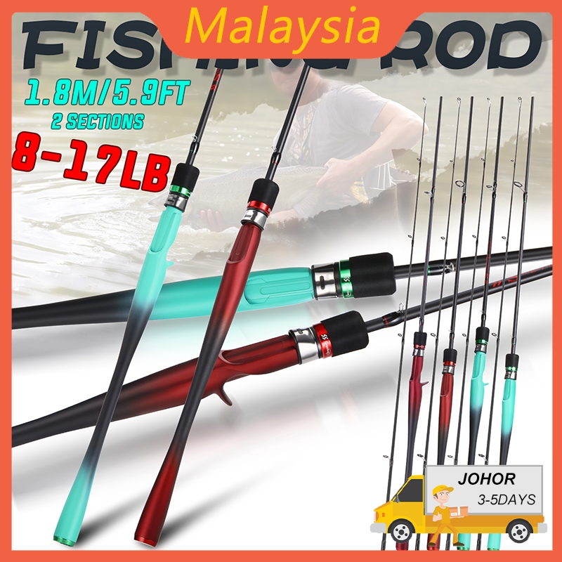 Sougayilang Fishing Rod 1.8M Fishing Rod 2 Sections Spinning/Casting