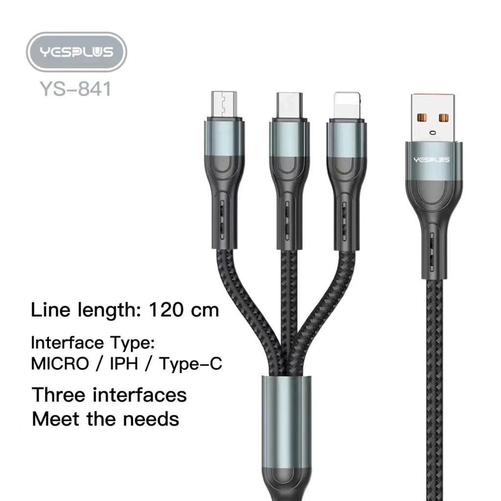 yesplus-ys-841-3-in-1-usb-data-cable-6a-high-speed-super-fast
