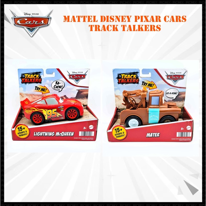 MATTEL Disney Pixar Cars Track Talker Lightning McQueen and Mater