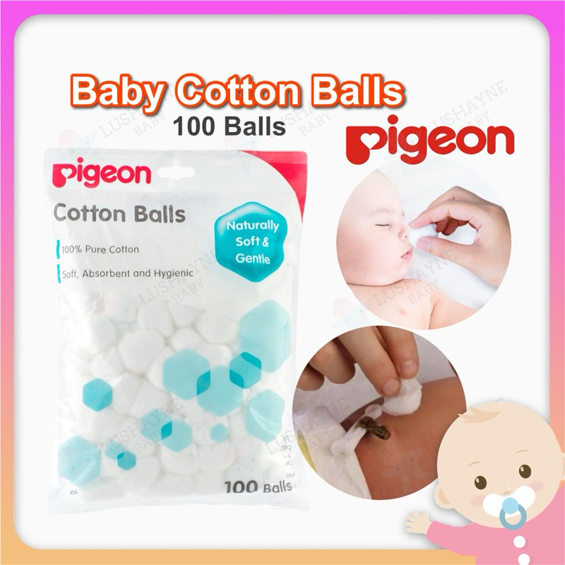 Pigeon Cotton Ball Baby Cotton Ball 100Pcs Cotton Round Cotton Ball 100  Balls Soft Washing Baby Wounds