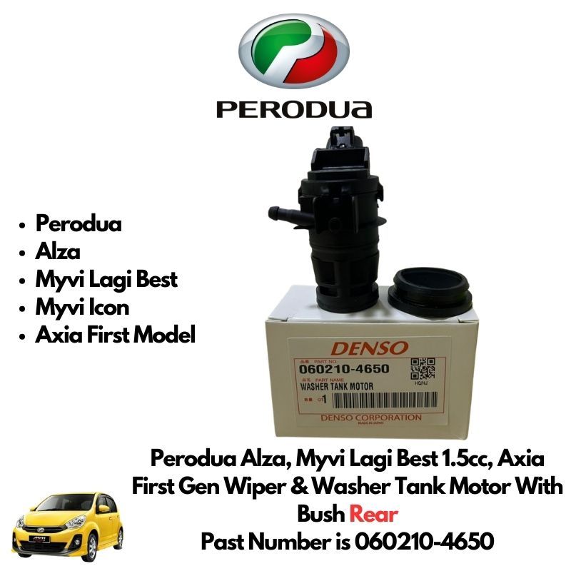 Perodua Alza, Myvi Lagi Best 1.5cc, Axia First Gen Wiper & Washer Tank ...