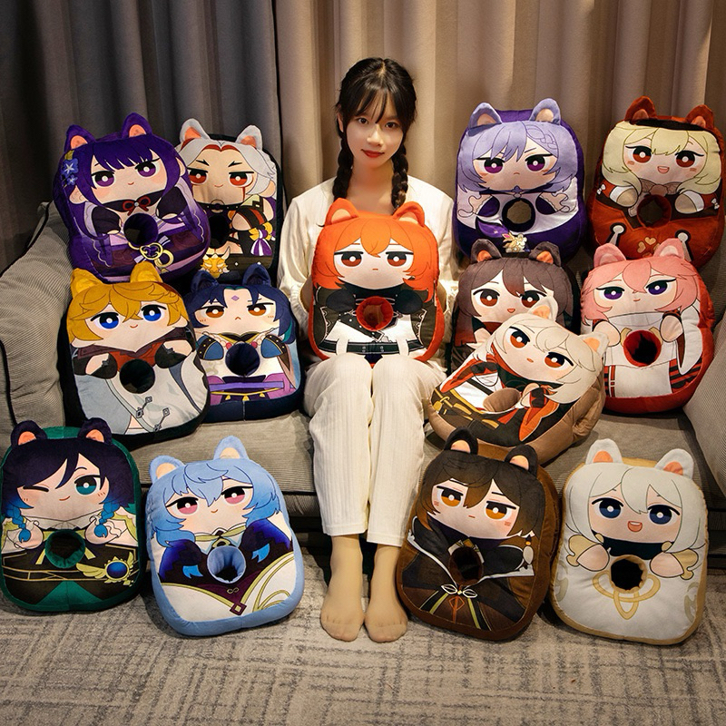 Genshin Impact Pillow Warm Hands Sleep Nap Pillow 丨Xiao Raiden Shogun ...