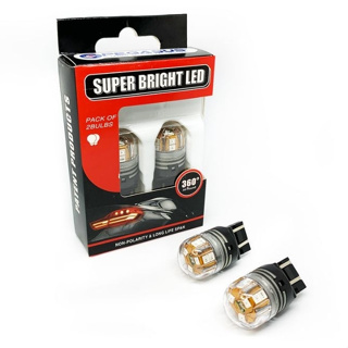 JW Speaker HIGH OUTPUT LED P21W BA15S 6000K White Reverse Light Bulbs