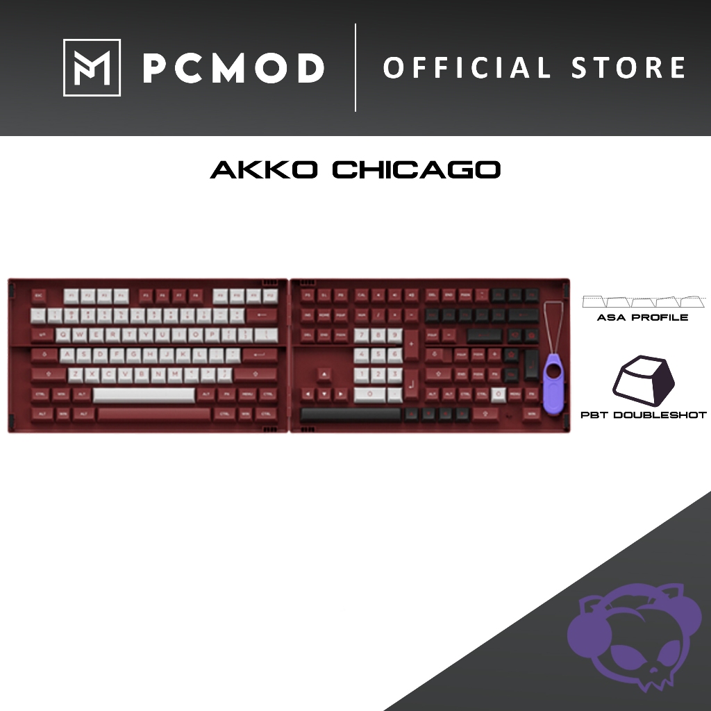 Akko CHICAGO THEME | Asa Profile Keycaps | Pcmod x KEYMOD | Shopee ...