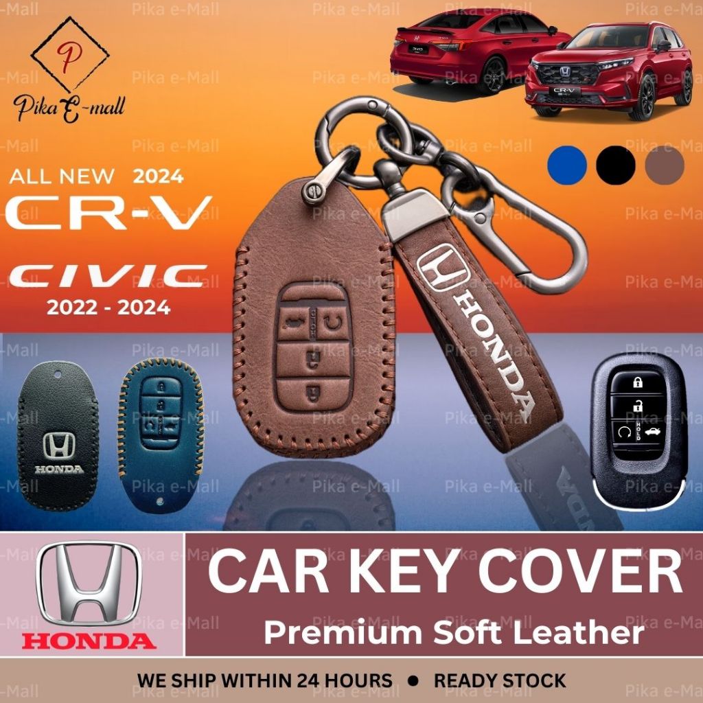 LEATHER Honda CRV 2024 Key Cover Honda Civic Key Cover 2022 Civic Fe