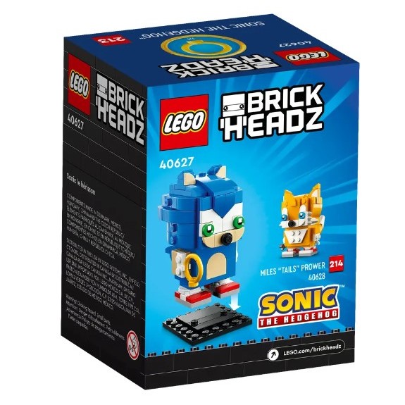 LEGO 40627 Brickheadz Sonic The Hedgehog (139 Pcs) | Shopee Singapore