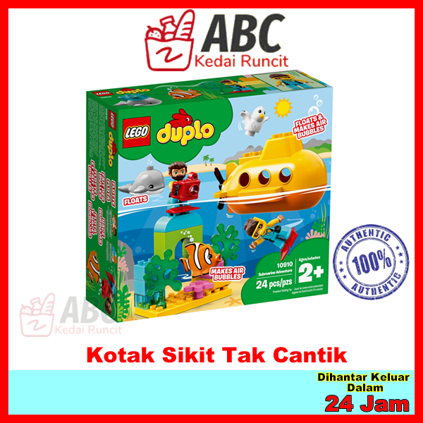 LEGO 10910 Duplo Submarine Adventure Hadiah Hari Jadi Birthday Christmas Shopee Singapore