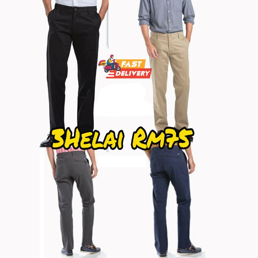 Summer Men's Plus Size Ankle Length Casual Pants Cotton Chinos Trousers  Black Grey Dark Blue Khaki Big Size 42 44 46