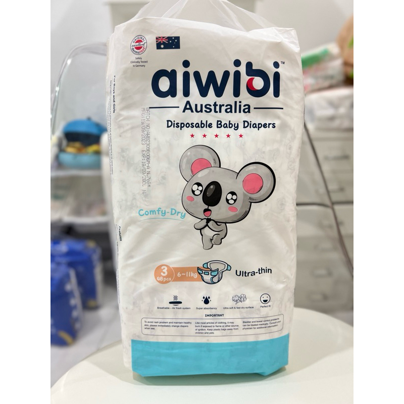 Aiwibi Comfy Dry Diapers Tape Pants (1's/Packs) | Shopee Singapore