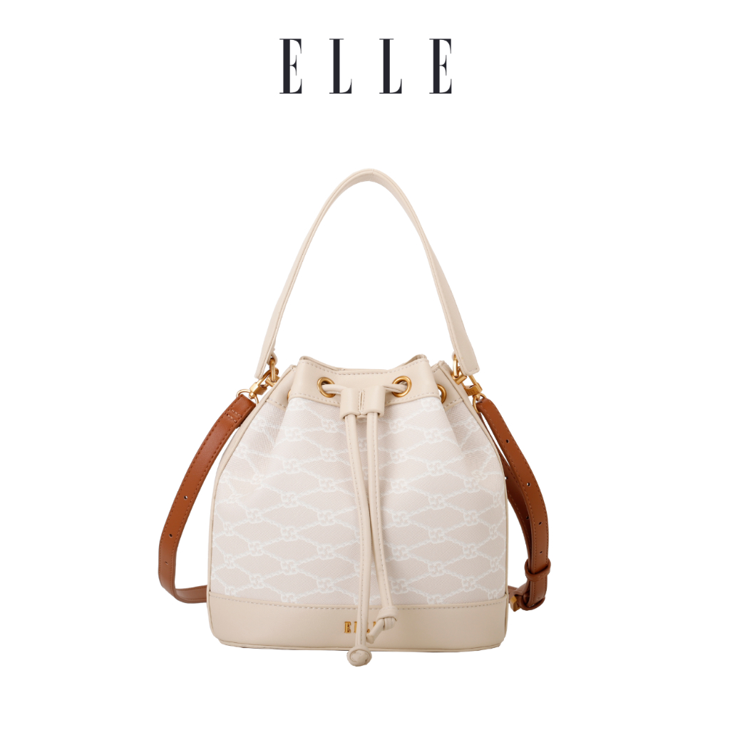 Elle Lucita Bucket Bag (2 colors: Beige, Navy) | Shopee Singapore
