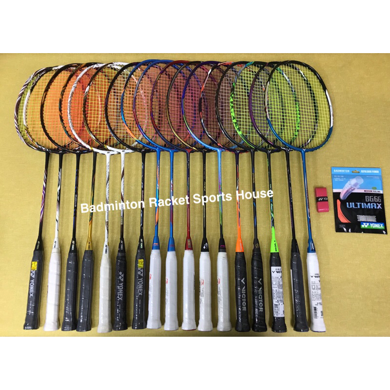 GOOD QUALITY Badminton Racket 4U MAX28lbs (Defective) | Shopee Singapore