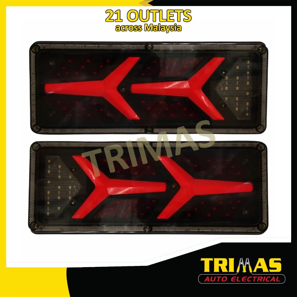 TRIMAS 24V LED Lambo Type Isuzu Hino Hicom Nissan UD Truck Loader ...
