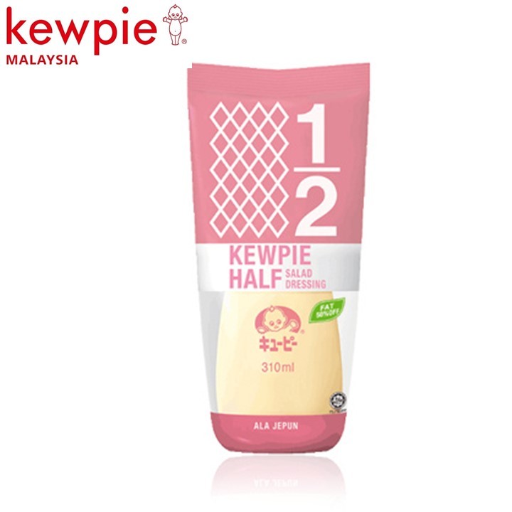 (HALAL) Kewpie Half Salad Dressing Mayonnaise (Mayonis Kurang Lemak