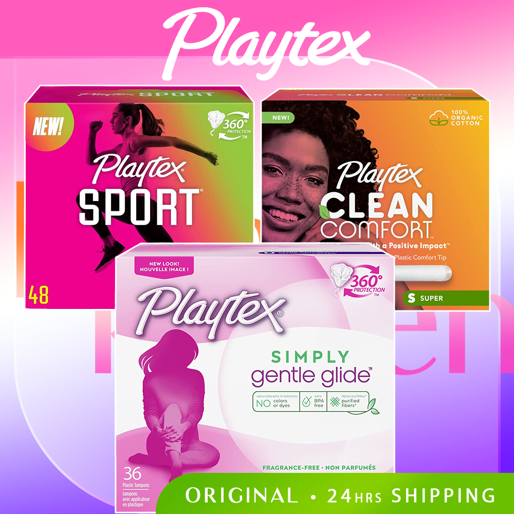 *AUTHENTIC Playtex Simply Gentle Glide Playtex Sport l Clean Comfort